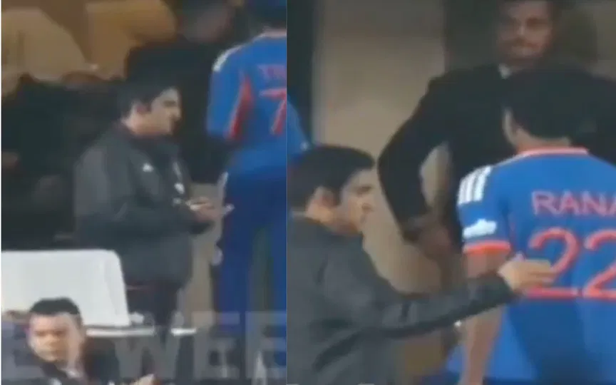 Gautam Gambhir accused of hypocrisy as viral clip shows special treatment towards Harshit Rana